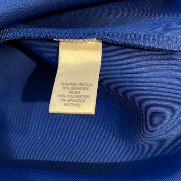 Spense Sleeveless Blue Dress Sheer Panels Size 8 - Picture 11 of 12